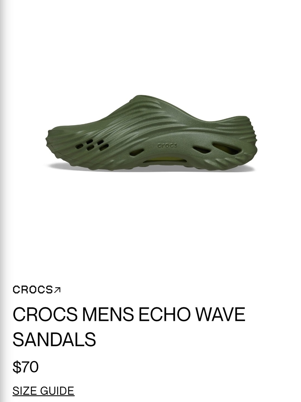 Crocs Echo Wave Men's 11